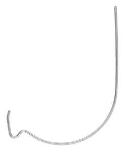 National Hardware N260-115 J-Hook, 35 lb, Steel, Zinc, Wall Mounting