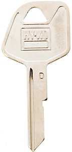 Hy-Ko 11010B67 Key Blank, Brass, Nickel, Pack of 10