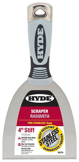 Hyde 06579 Paint Scraper, Stiff Blade, Stainless Steel Blade, Nylon Handle