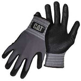 Cat CAT017419L Gloves, L, Knit Wrist Cuff, Nitrile Coating, Nylon, Gray