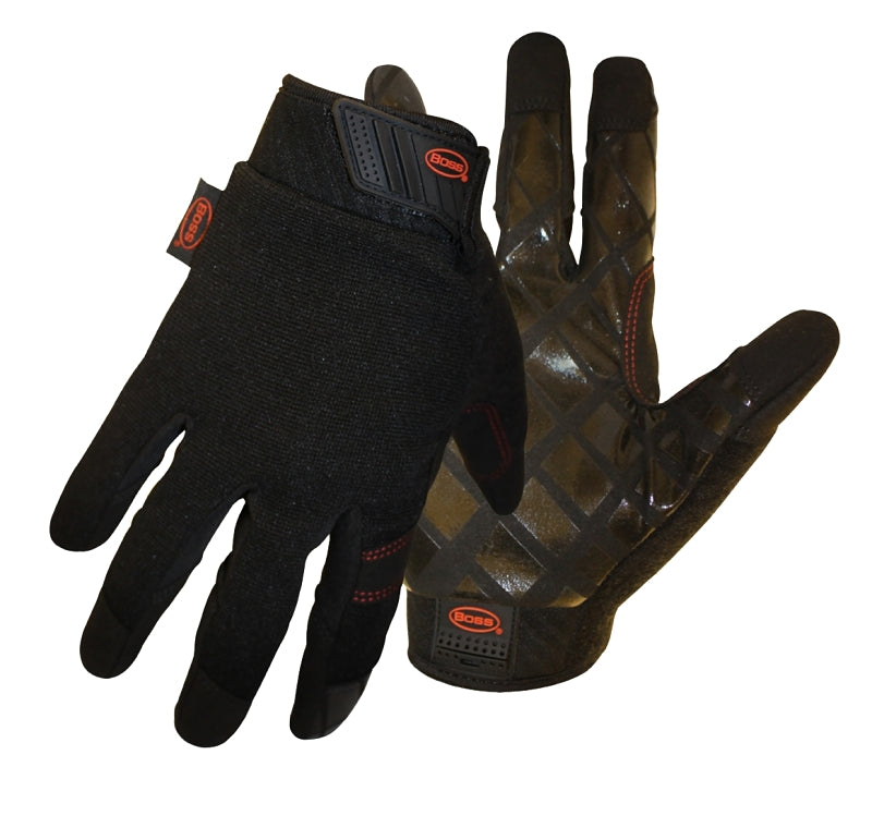 Boss 5211X Mechanic Gloves, XL, Reinforced Thumb