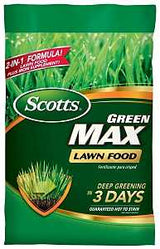 Scotts Green Max 44615A1 Lawn Food, 16.67 lb, Solid, 27-0-2 N-P-K Ratio