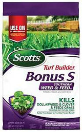 Scotts Turf Builder Bonus S 21030A Southern Weed and Feed Fertilizer, 17.34 lb Bag, Solid, 29-0-10 N-P-K Ratio