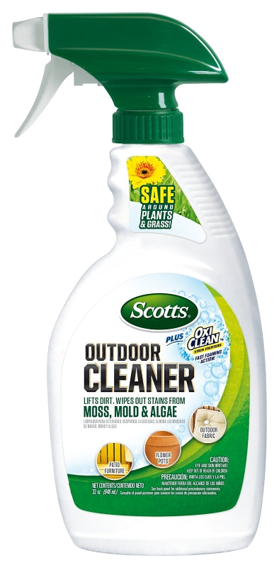 Scotts 51080 Outdoor Cleaner, 32 oz, Liquid, Clear