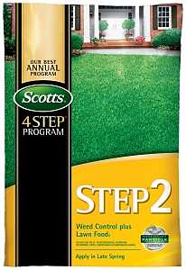 Scotts STEP 2 23616 Plant Food Plus Weed Preventer, Granule, Spreader Application, 13.79 lb Bag