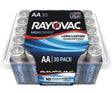 Rayovac 815-30PPTK Battery, 1.5 V Battery, 750 mAh, AA Battery, Alkaline, 30/PK