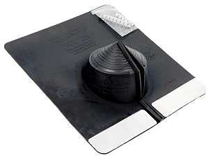 Oatey Master Flash Series 14090 Roof Flashing, 0 to 5-3/8 in Pipe, EPDM Rubber