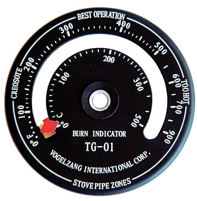 US Stove TG-01 Temperature Gauge with Magnet, 0 to 500 deg C, Analog Display