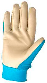 Wells Lamont 3204-M Work Gloves, Women's, M, Spandex Back, Blue/White