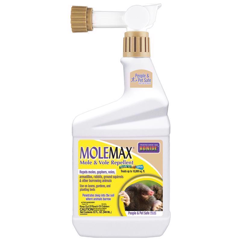 Bonide Molemax 690 Mole and Vole Repellent, Ready-to-Spray, Pack of 12