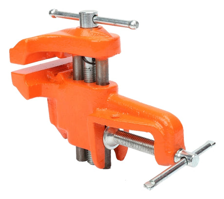 Pony 13025 Light-Duty Vise, 2-1/2 in Jaw Opening, 3 in W Jaw, 1-1/2 in D Throat, Cast Iron, Clamp-On Jaw