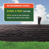 Master Mark Terrace Board 40 ft. L X 4 in. H Plastic Black Lawn Edging