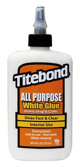 Titebond 5033 All Purpose Glue, White, 8 oz Bottle