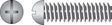 HILLMAN No. 10-32 X 1/2 in. L Combination Round Head Zinc-Plated Steel Machine Screws 100 pk