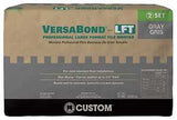 Custom VersaBond Series VBLFTMG50 Tile Mortar, Gray, Solid, 50 lb, Bag