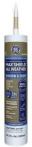 GE Max Shield MAWD410AD Sealant, Almond, 24 hr Curing, 40 to 100 deg F, 10.1 oz Cartridge, Pack of 12