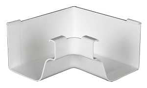 Amerimax M0504 Stair Post, 5 in Gutter, Vinyl, White