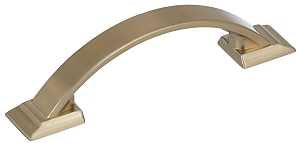 Amerock Candler Series BP29349BBZ Cabinet Pull, 4-3/8 in L Handle, 3/4 in H Handle, 1-1/8 in Projection, Zinc