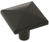 Amerock Extensity Series BP29370FB Cabinet Knob, 1-1/16 in Projection, Zinc, Matte Black