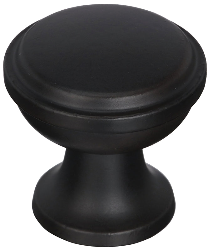 Amerock Westerly Series BP53718BBR Cabinet Knob, 1-3/16 in Projection, Zinc, Black Bronze