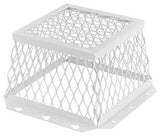 HY-C RVG-DVG-R Dryer Vent Guard, Square Duct, Stainless Steel, White, Powder-Coated