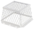 HY-C RVG-DVG-R Dryer Vent Guard, Square Duct, Stainless Steel, White, Powder-Coated