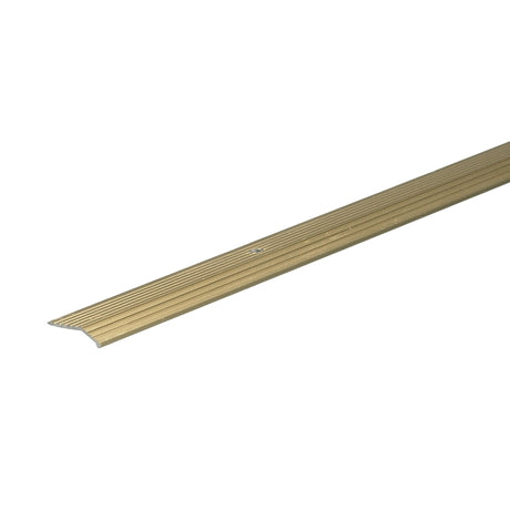 Frost King H113FB/3 Carpet Bar, 3 ft L, 1 in W, Fluted Surface, Aluminum, Gold, Satin