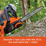 Black+Decker MAX 10 in. 20 V Battery Chainsaw Kit (Battery & Charger)