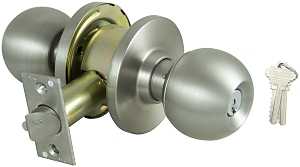 ProSource C368BV-PS Knob Set, 2 Grade, Stainless Steel, Stainless Steel, SC1 Keyway, Different Key, Commercial