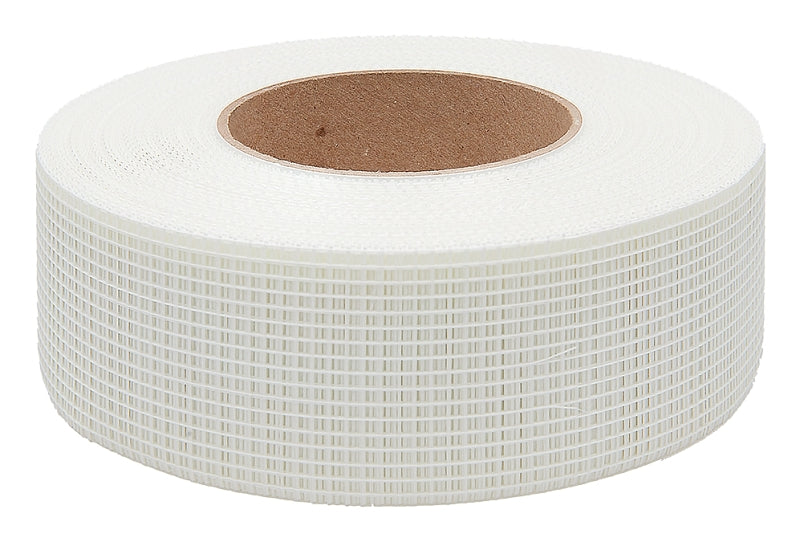 Toolpro TP03075 Mesh Tape, 300 ft L, 1-7/8 in W, Fiberglass, White