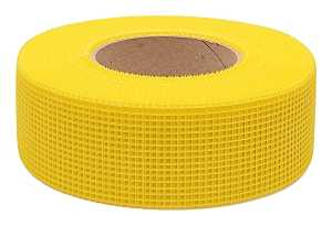 Toolpro TP03385 Mesh Tape, Self-Adhesive, 300 ft L, 1-7/8 in W, Fiberglass, Yellow