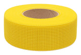 Toolpro TP03385 Mesh Tape, Self-Adhesive, 300 ft L, 1-7/8 in W, Fiberglass, Yellow