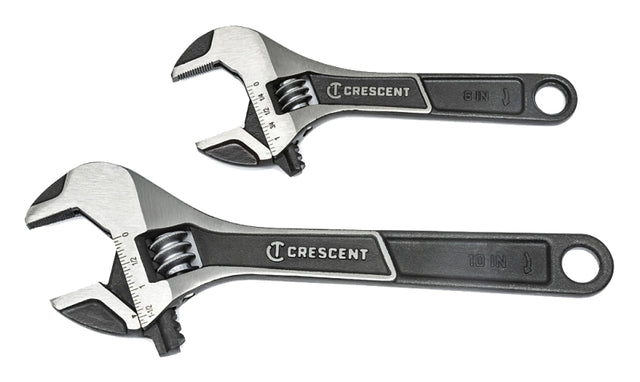 Crescent ATWJ2610VS Wrench Set, 2-Piece, Alloy Steel, Black Phosphate