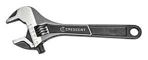 Crescent ATWJ28VS Adjustable Wrench, 8 in OAL, 1-1/8 in Jaw, Alloy Steel, Black Phosphate