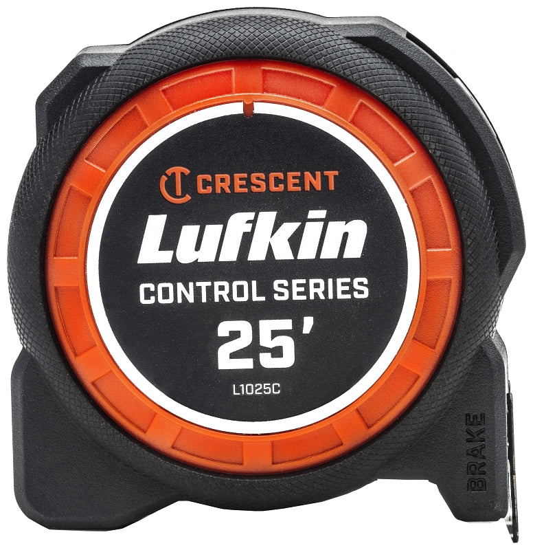 Crescent Lufkin Command Control Series L1025C Tape Measure, 25 ft L Blade, 1-3/16 in W Blade, Steel Blade