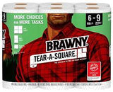 Brawny Essentials 44276 Paper Towel with Dawn Detergent, 5.9 in L, 11 in W, 2-Ply, Pack of 4