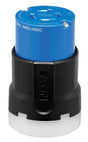 Arrow Hart AHCL1520C Ultra-Grip Locking Connector, 3 -Pole, 20 A, 250 VAC, NEMA: NEMA L15-20, Black/Blue