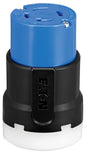 Arrow Hart AHCL1530C Ultra-Grip Locking Connector, 3 -Pole, 30 A, 250 VAC, NEMA: NEMA L15-30, Black/Blue