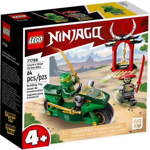 LEGO Ninjago Ninja Street Bike Building  Set ABS Plastic Assorted 64 pc