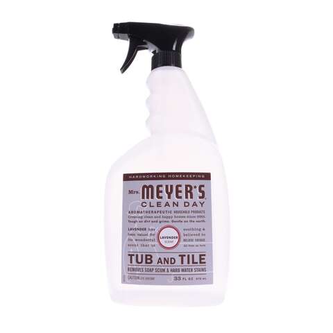 Mrs. Meyer's Clean Day Lavender Scent Tub and Tile Cleaner 33 oz Trigger Spray Bottle, Pack of 6