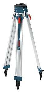 Bosch BT160 Contractor's Tripod, 38 in Min H, 63 in Max H, 5/8-11 Mounting, Aluminum