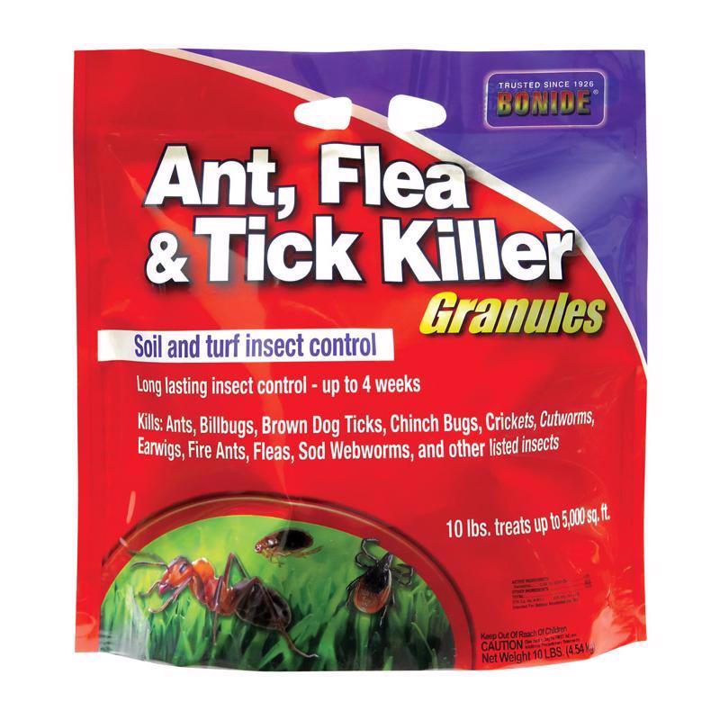 Bonide 60614 Flea and Tick Killer Granules, Solid, 10 lb Pack