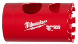 Milwaukee Diamond MAX 49-56-5615 Hole Saw, 1-1/8 in Dia, 1-1/2 in D Cutting, 4 TPI, Diamond Grit Cutting Edge