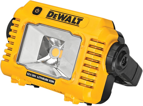 DEWALT DCL077B Cordless Compact Task Light, Lithium-Ion Battery, LED Lamp, 2000 Lumens, Black/Yellow