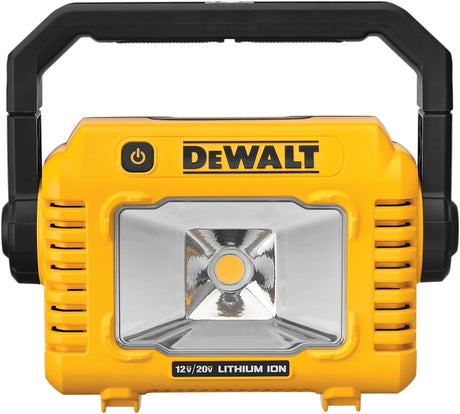 DEWALT DCL077B Cordless Compact Task Light, Lithium-Ion Battery, LED Lamp, 2000 Lumens, Black/Yellow