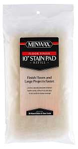 Minwax 427130100 Floor Stain Pad, 10 in L Pad, 6-1/2 in W Pad, Lambskin Pad