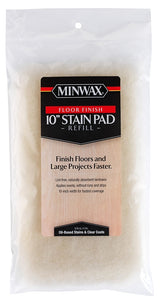 Minwax 427130100 Floor Stain Pad, 10 in L Pad, 6-1/2 in W Pad, Lambskin Pad