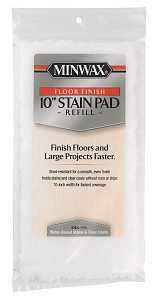 Minwax 427210200 Floor Stain Pad Refill, 10 in L Pad, 10 in W Pad, Polyester Pad