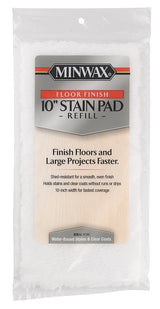 Minwax 427210200 Floor Stain Pad Refill, 10 in L Pad, 10 in W Pad, Polyester Pad