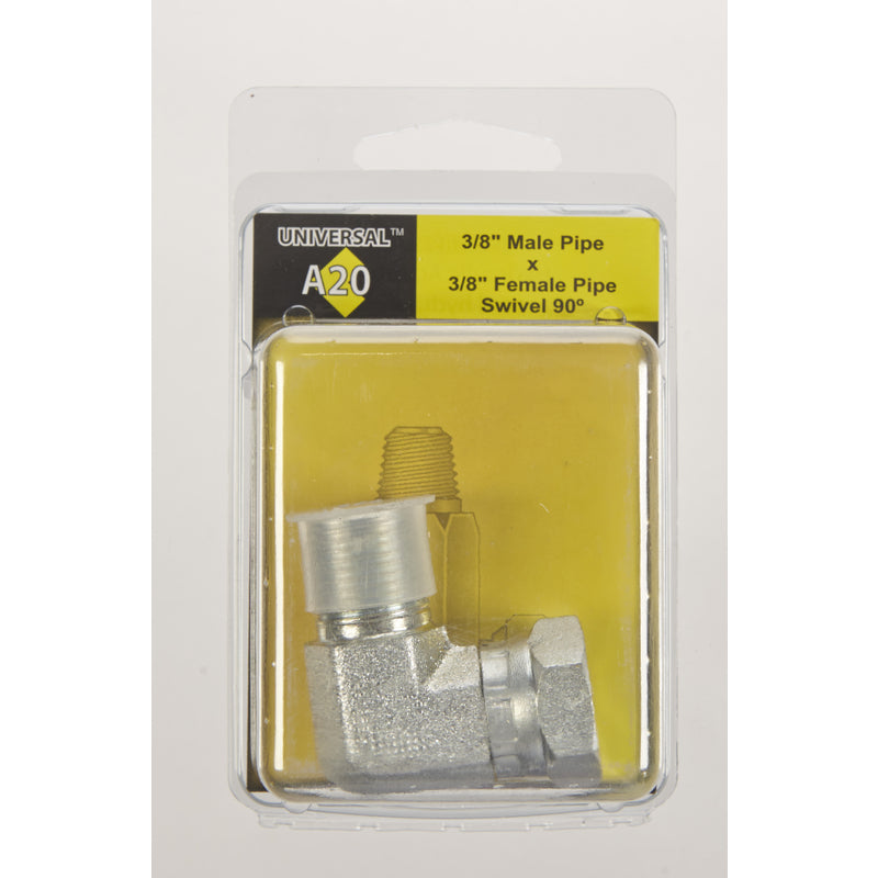 Apache Brass 3/8 in. D X 3/8 in. D Hydraulic Adapter 1 pk